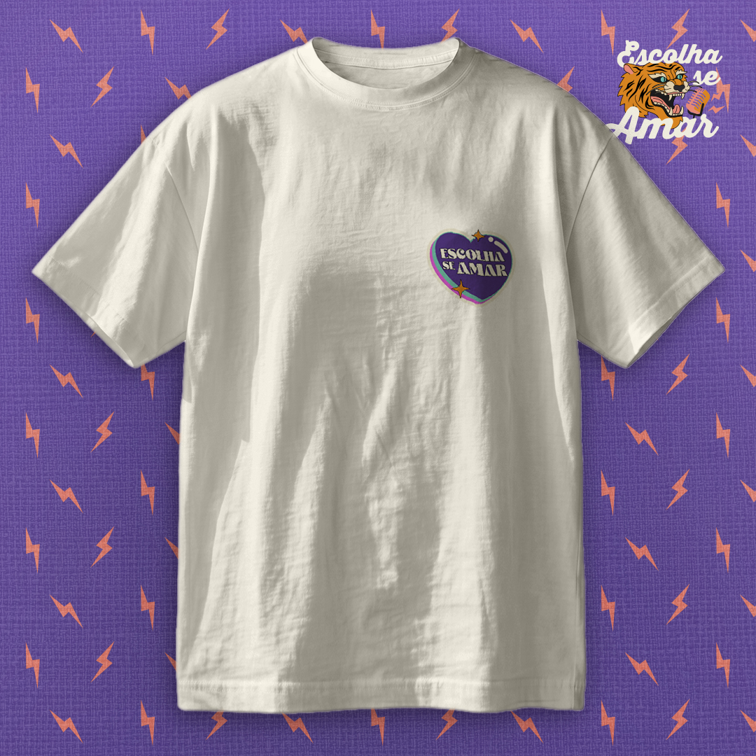 Escolha se Amar - Estampa Costas - Camiseta Regular
