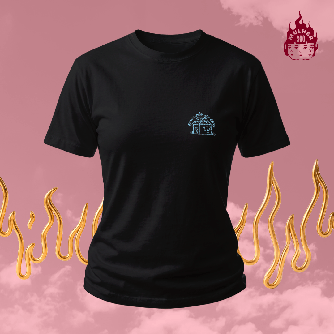 Nome do produto: Queria estar em Casa - Camiseta Baby Long