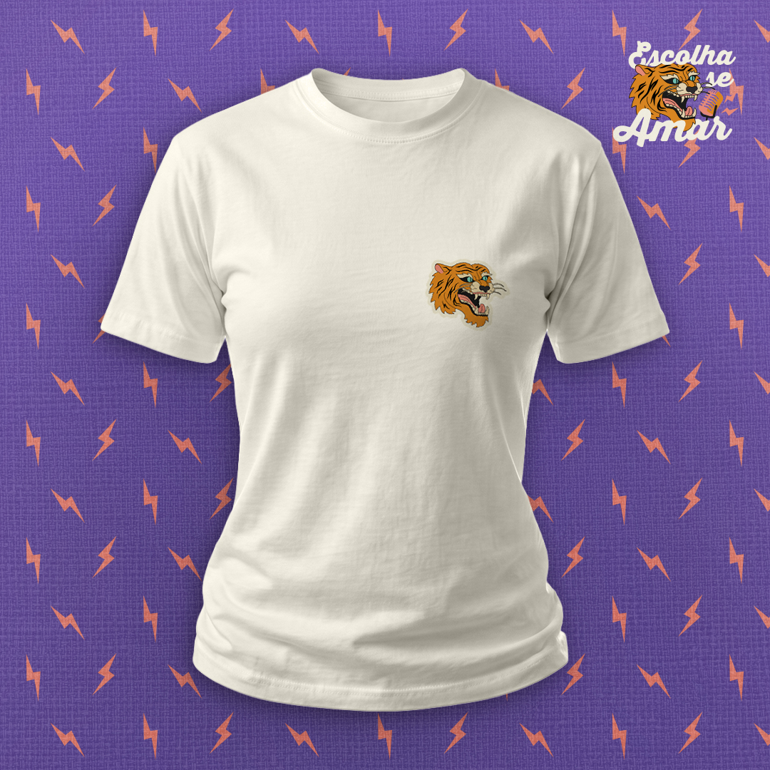 Tigre Escolha se Amar - Camiseta Baby Long