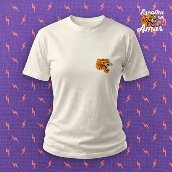 Tigre Escolha se Amar - Camiseta Baby Long