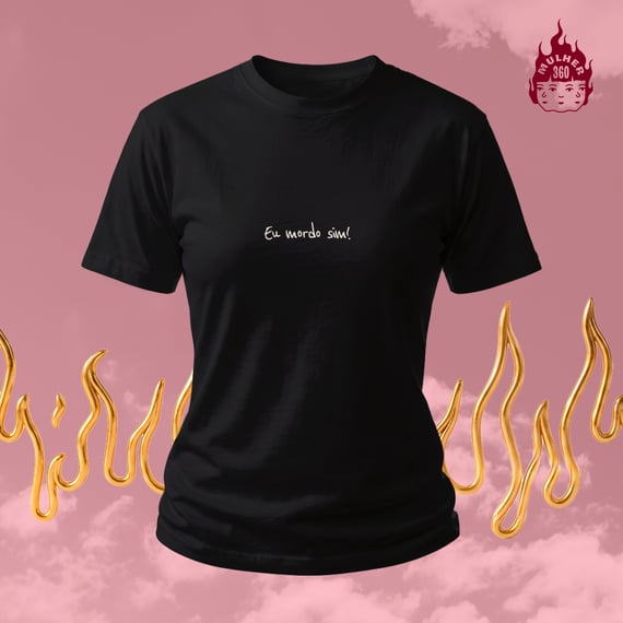 Eu mordo sim! - Camiseta Baby Long