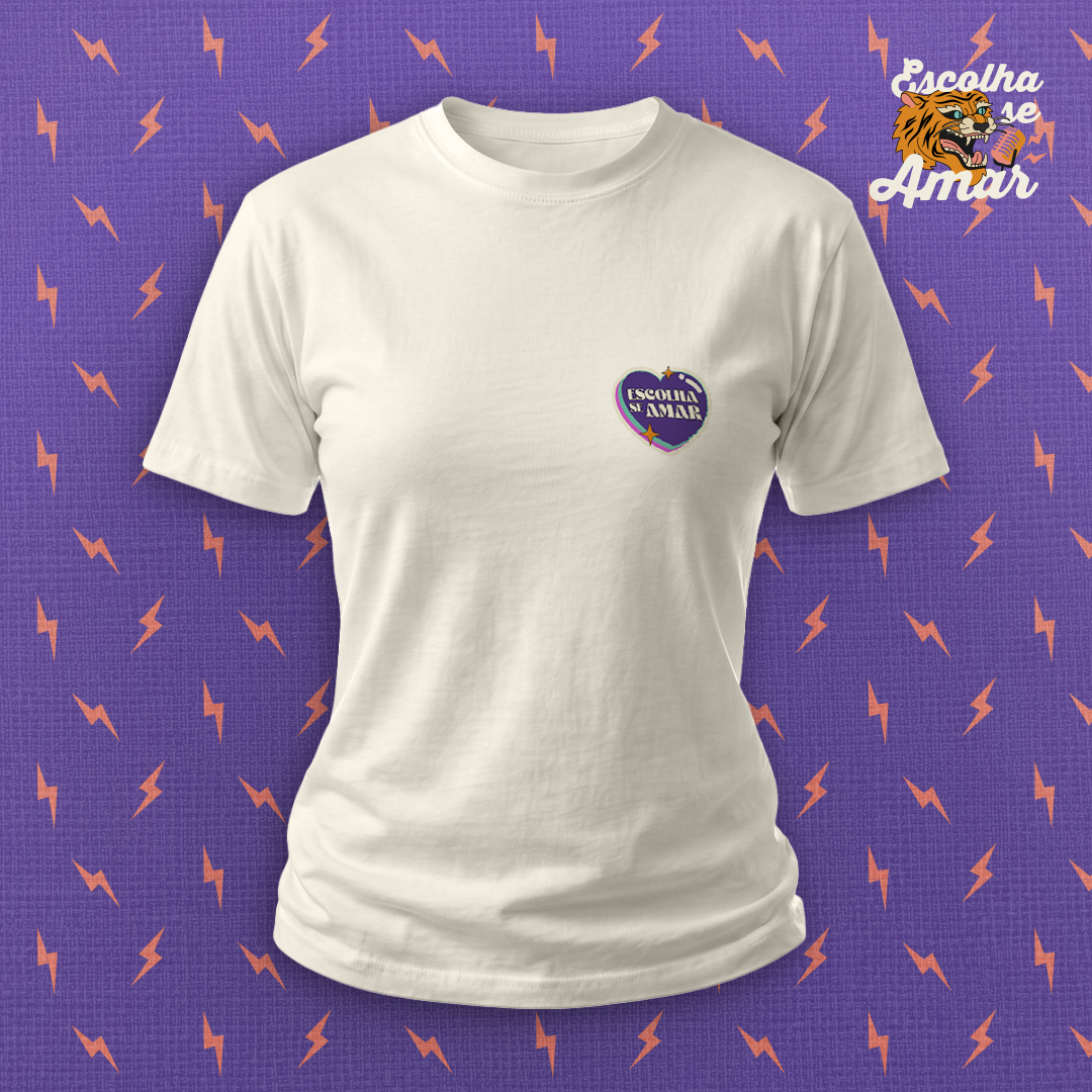 Escolha se Amar - Estampa Costas - Camiseta Baby Long