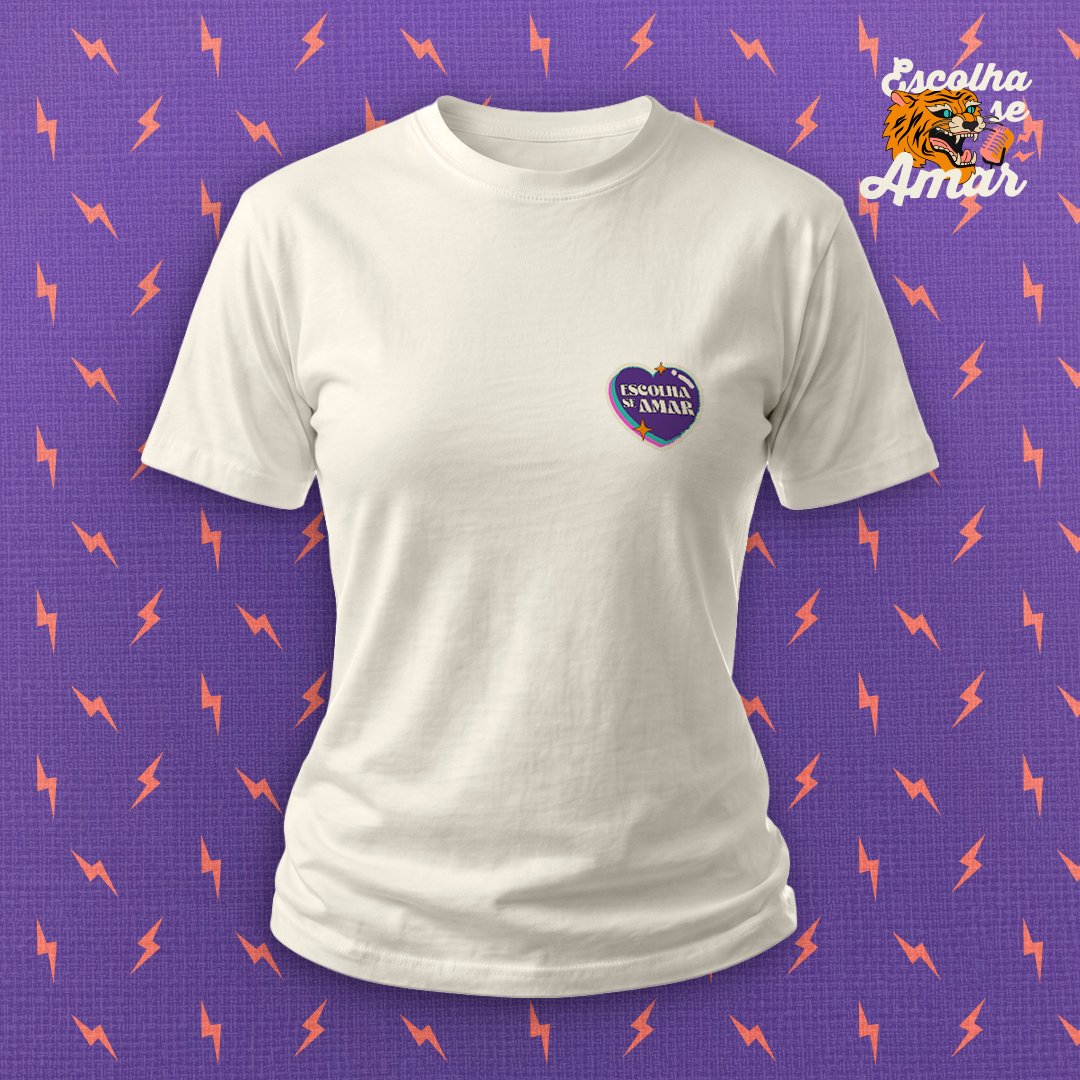 Nome do produto: Escolha se Amar - Estampa Costas - Camiseta Baby Long