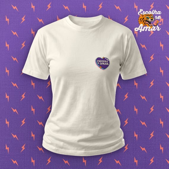 Escolha se Amar - Estampa Costas - Camiseta Baby Long