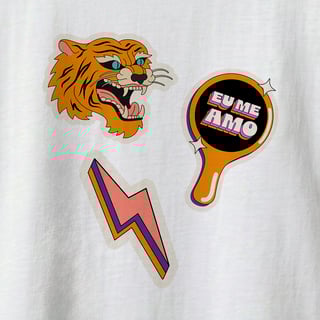 Nome do produto Adesivos Eu me Amo - Camiseta Regular