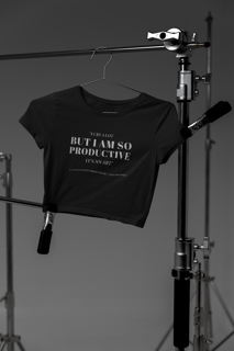 Camisa Cropped Lyric 01 Preta Taylor Swift TTPD_New Album