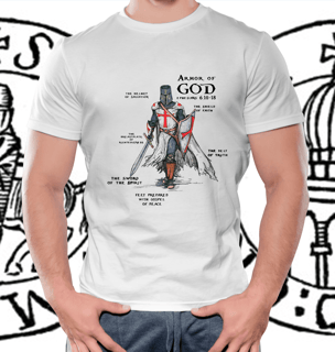 Nome do produto Caniseta Armor of God | Branca