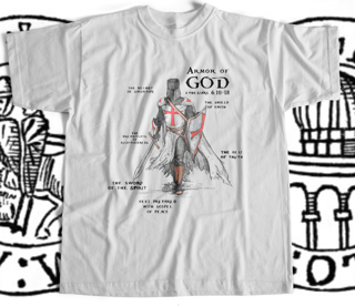 Nome do produto Caniseta Armor of God | Branca