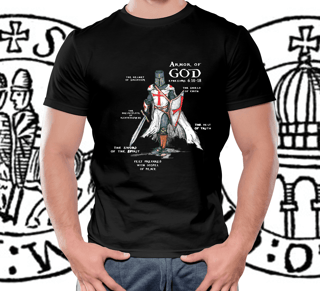 Nome do produto Camiseta Armor of God | Preta