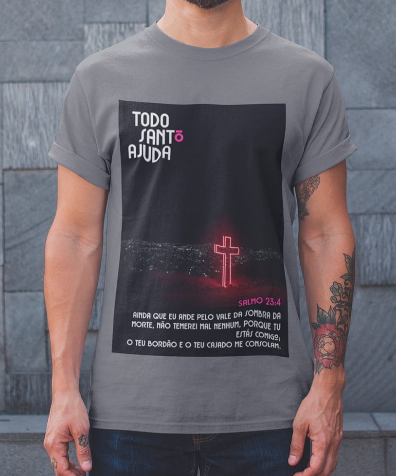 Nome do produto: Salmo 23:4 - malha estonada