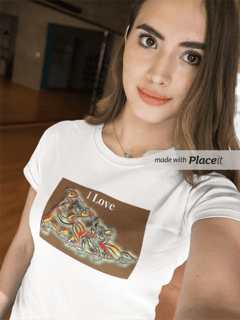 Nome do produto CAMISETA BABY LONG - I LOVE