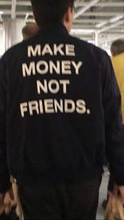 Nome do produto Camiseta MAKE MONEY NOT FRIENDS. 