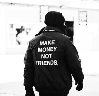 Nome do produto Camiseta MAKE MONEY NOT FRIENDS. 