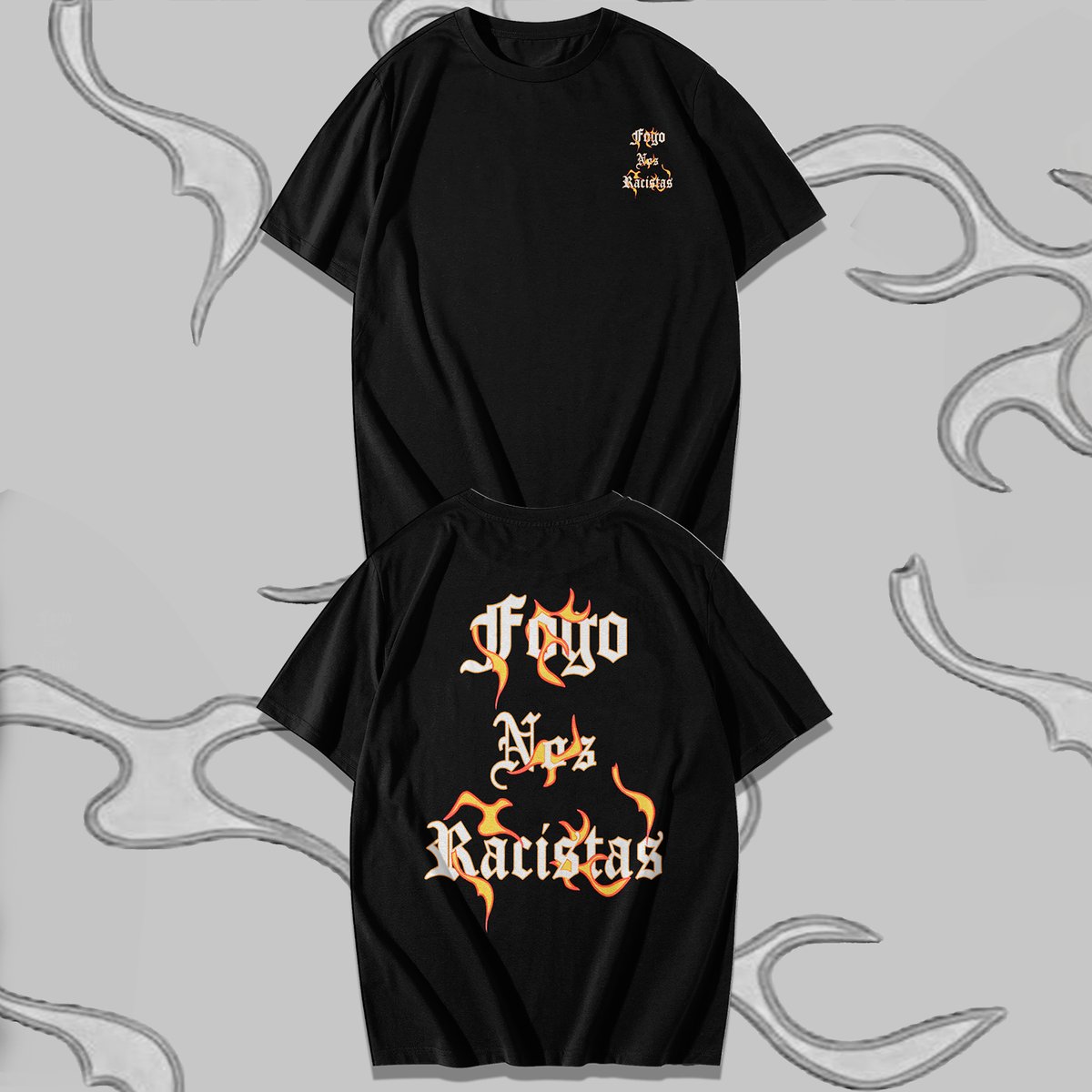 Nome do produto: Camiseta fogo nos racistas