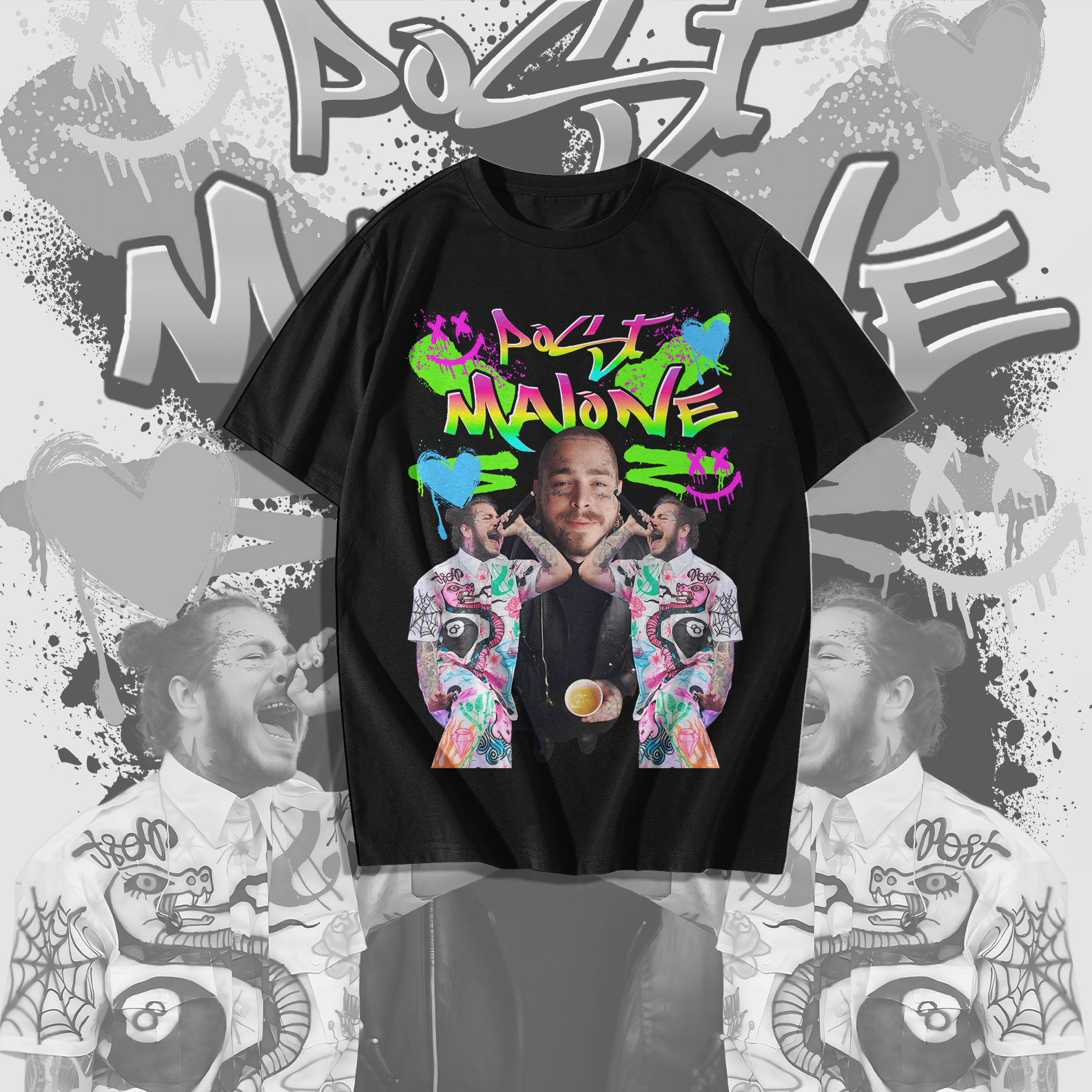 Camiseta Post Malone