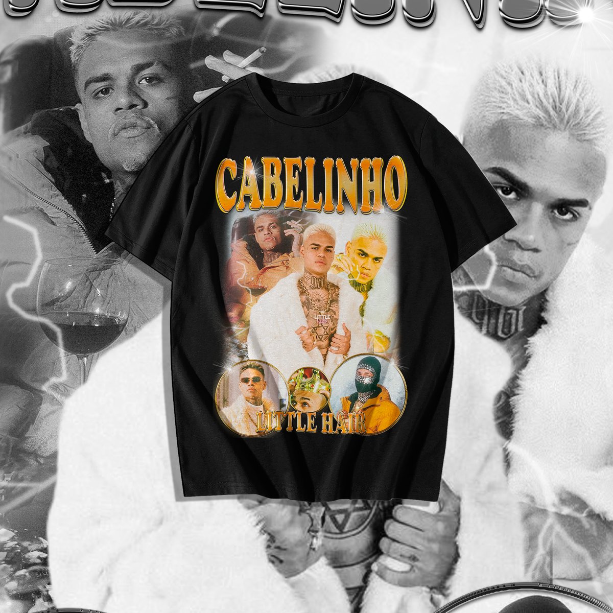 Nome do produto: Camiseta Mc Cabelinho