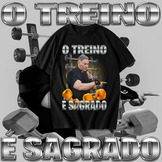Nome do produto Camiseta O treino é sagrado