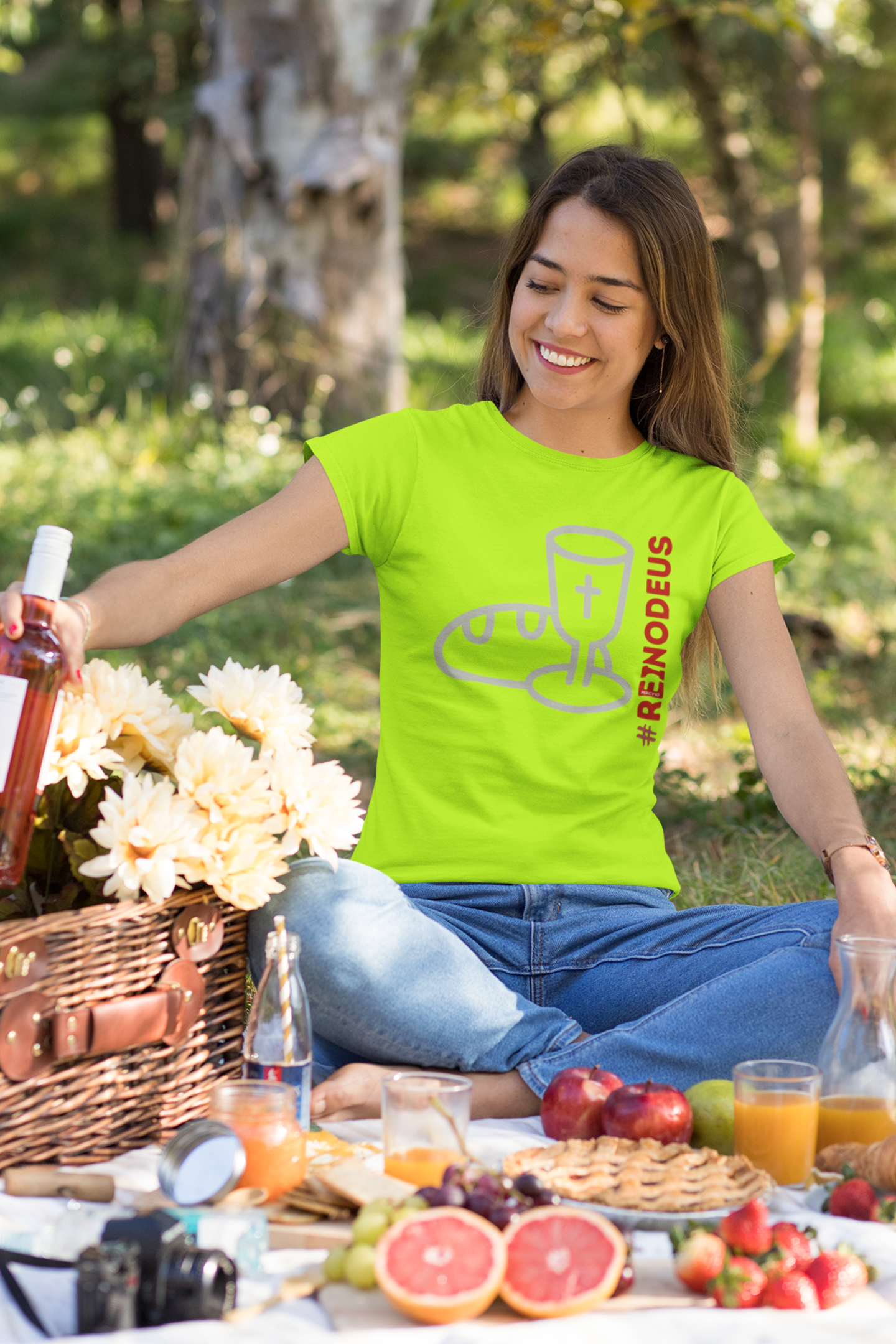 Camiseta Personalizada Estampada Reino de Deus Feminina 