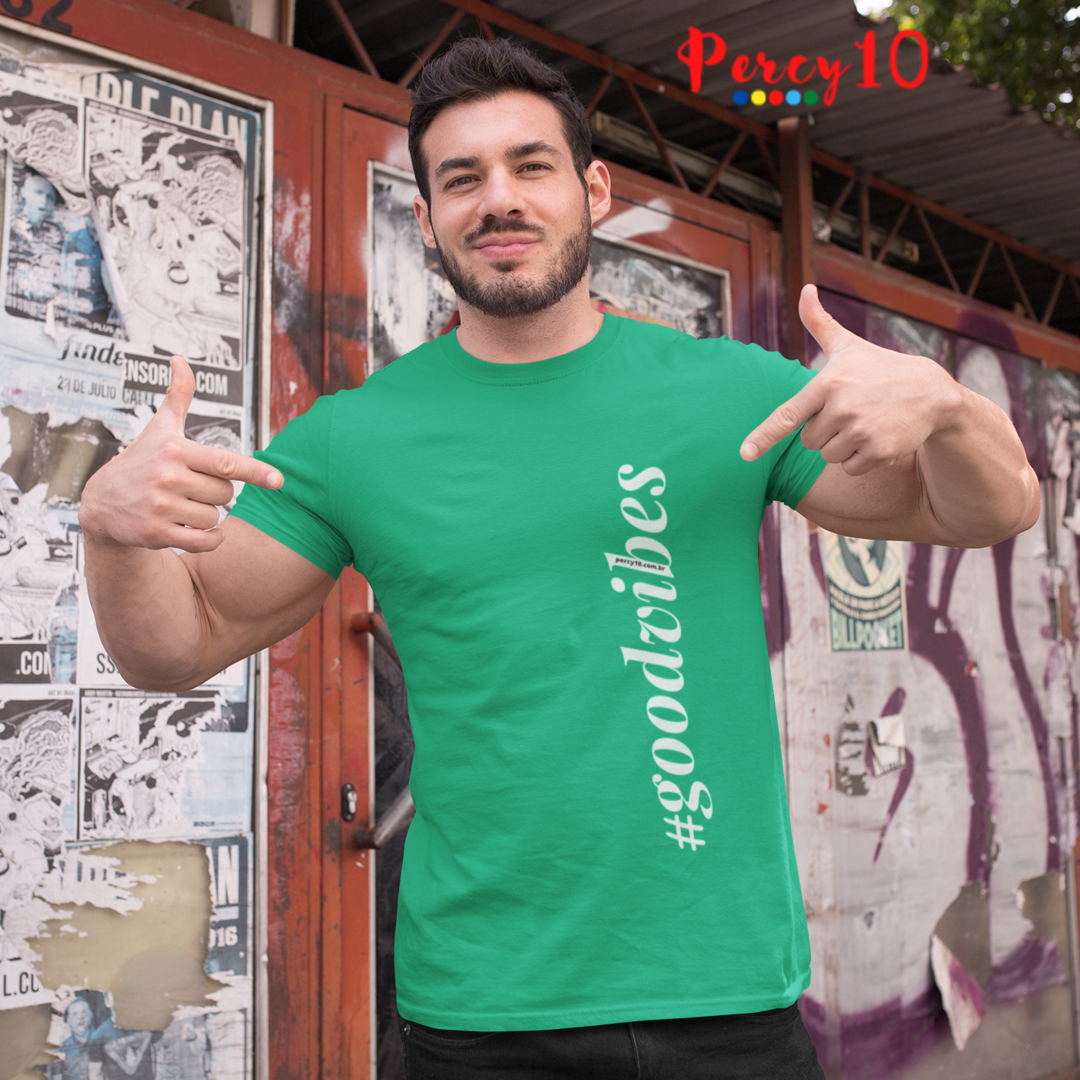 Camiseta Personalizada Estampada GoodVibes Masculina