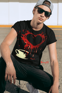 Camiseta Dimona Masculina Estampada Amo Café