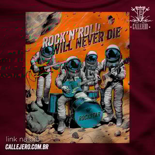 Nome do produto Rock Will Never Die - Masc