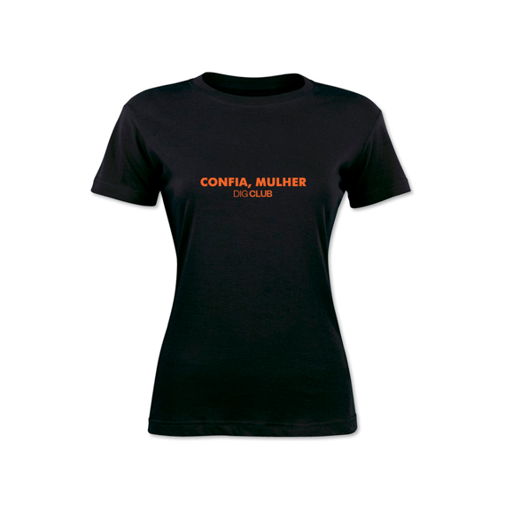 Camiseta Baby Long - Confia, Mulher