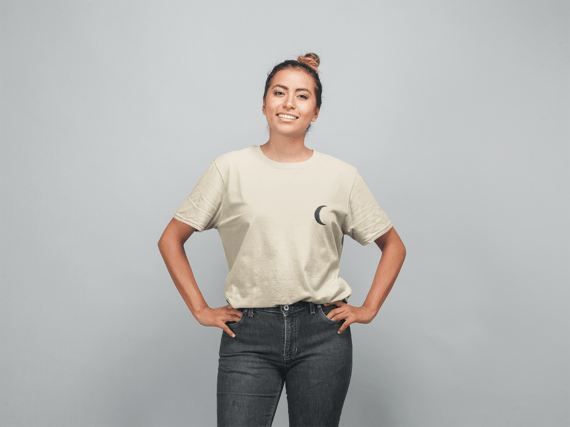 Camiseta Prime ÓRBITA® – Lua em Sombra | Fase Interna