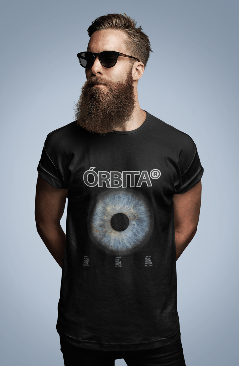 Nome do produto: Camiseta Prime ÓRBITA® – Íris Cósmica | Olho do Universo