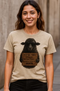 Nome do produtoOvelha Negra | Desista se Quiser Tee T-Shirt Estonada