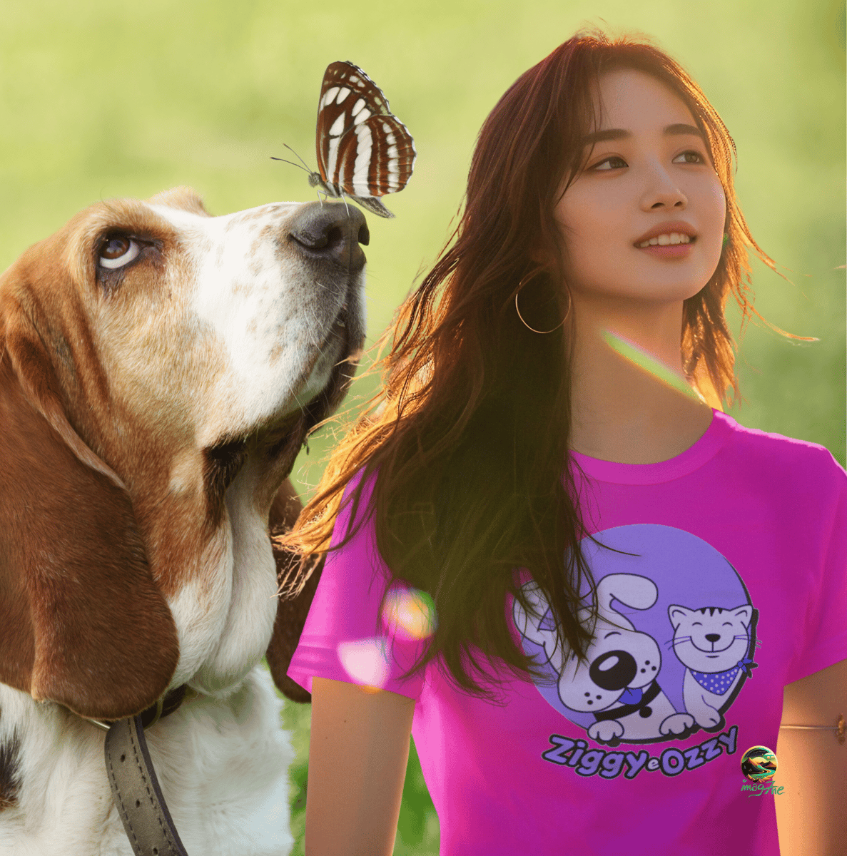 Nome do produto: Camiseta Coleção Pet Ziggy&Ozzy