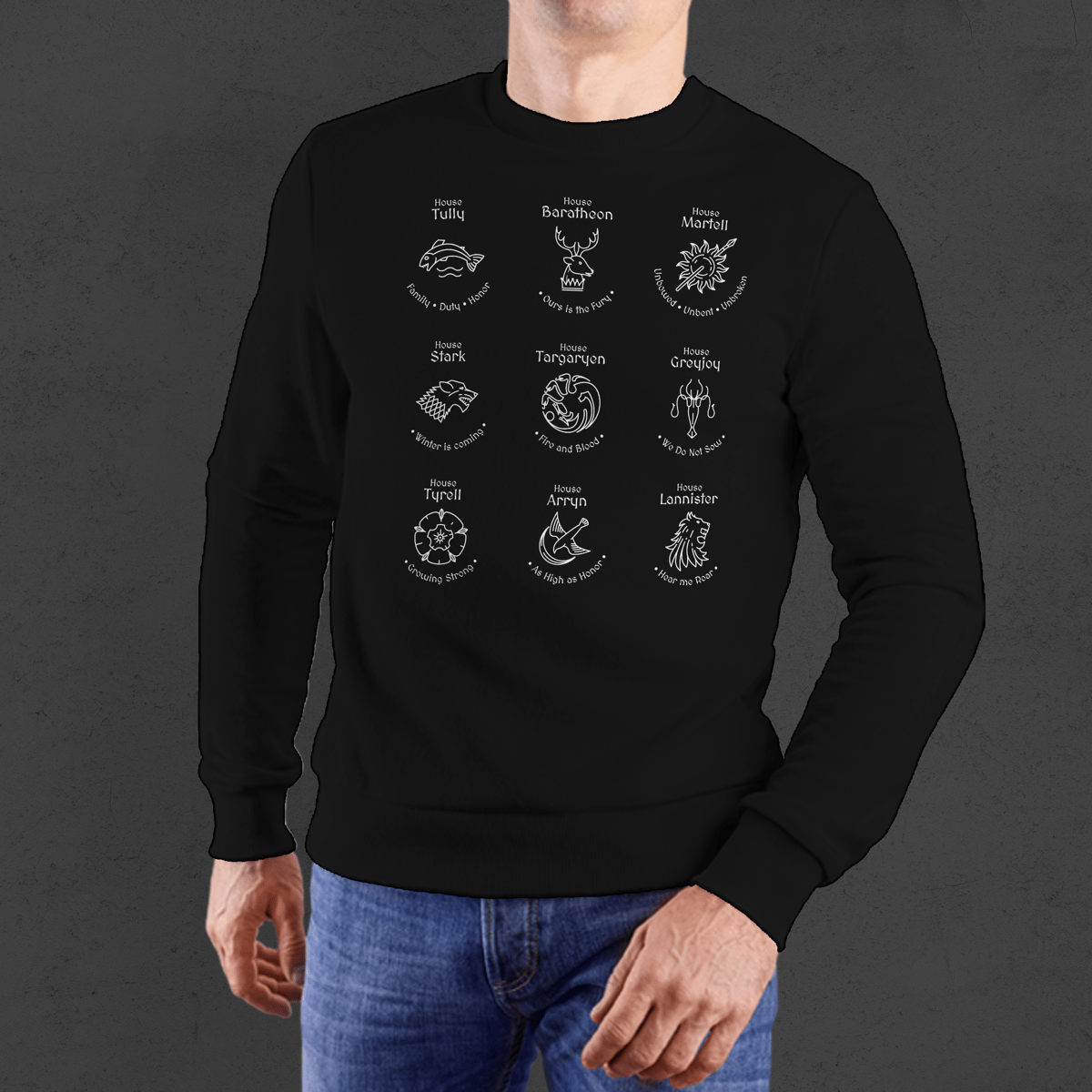 Nome do produto: Moletom As Grandes Casas de Westeros
