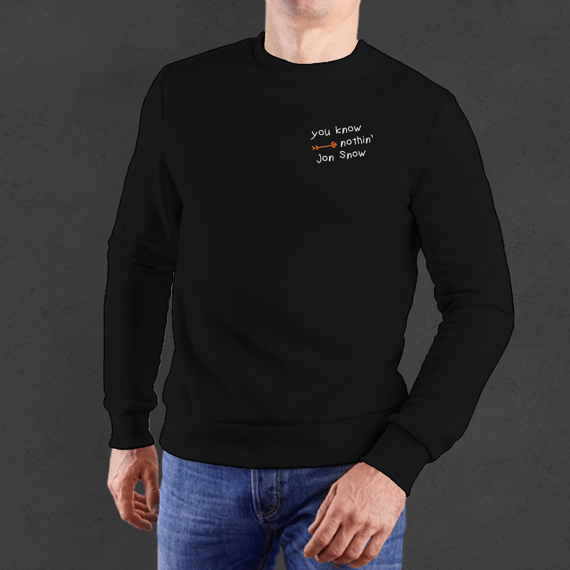Moletom Preto Jon Snow + Ygritte