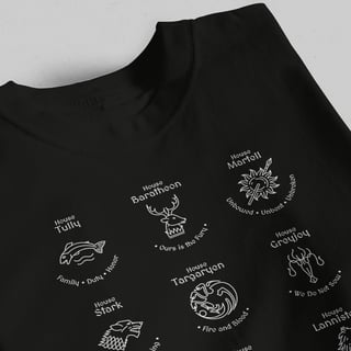 Nome do produto Camiseta As Grandes Casas de Westeros