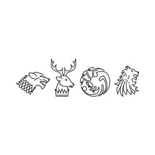 Nome do produto Moletom Canguru Stark + Baratheon + Targaryen + Lannister