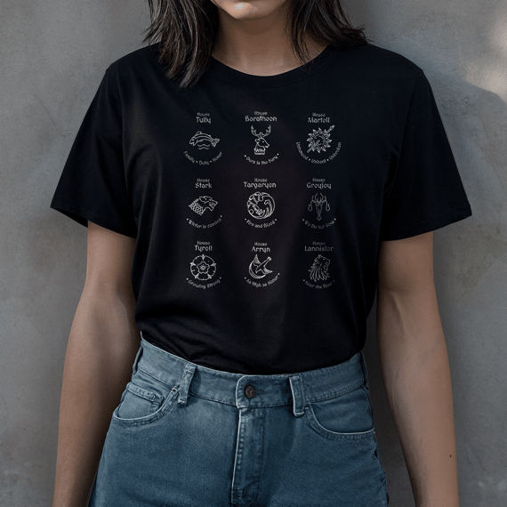 Camiseta As Grandes Casas de Westeros