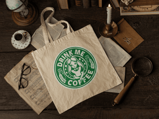 Nome do produto Eco Bag Drink-Me Coffee Alice