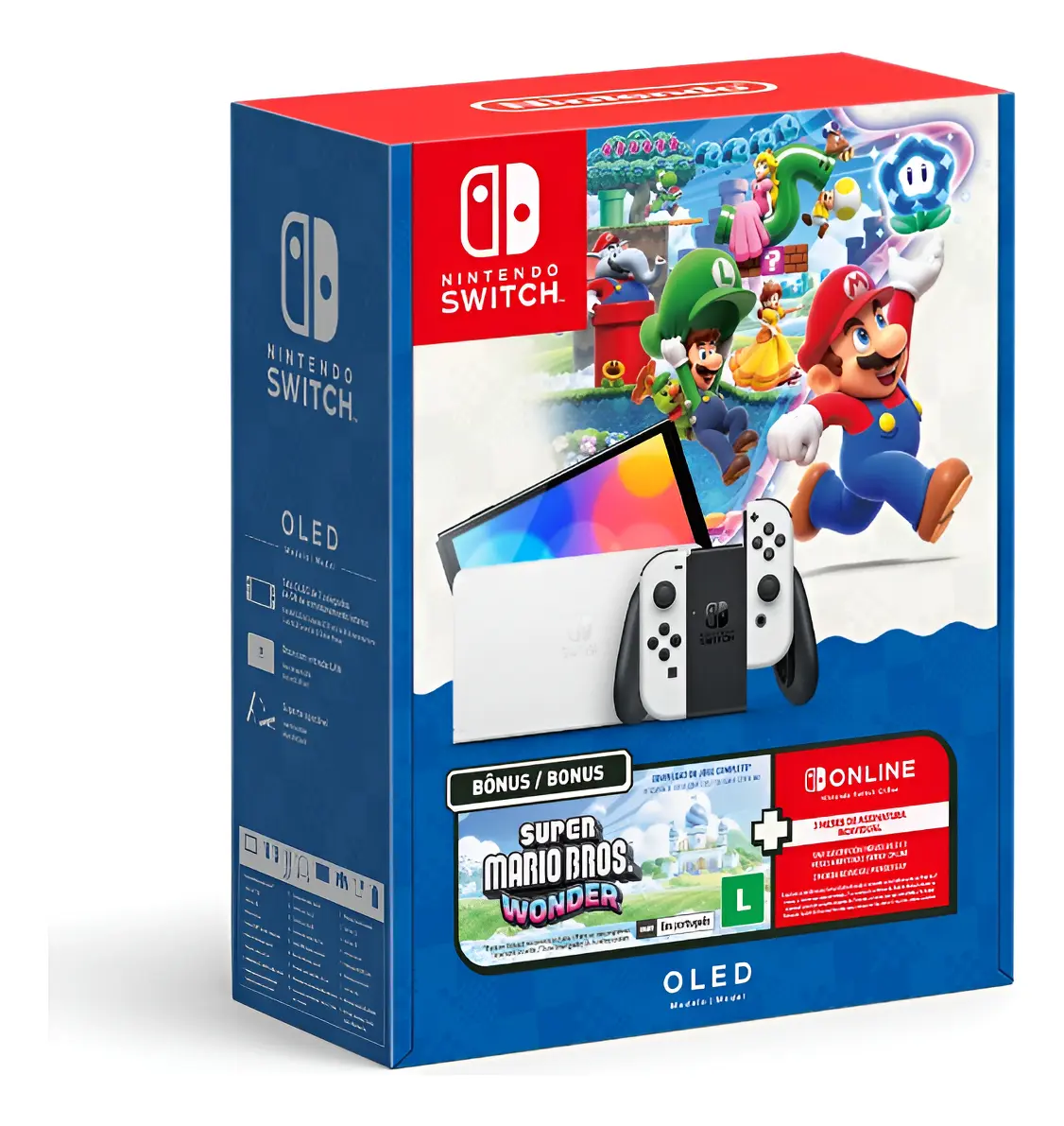CONSOLE NINTENDO SWITCH OLED BUNDLE SUPER MARIO WONDER
