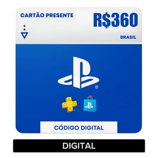 Nome do produto GIFT CARD PLAYSTATION R$360 DIGITAL