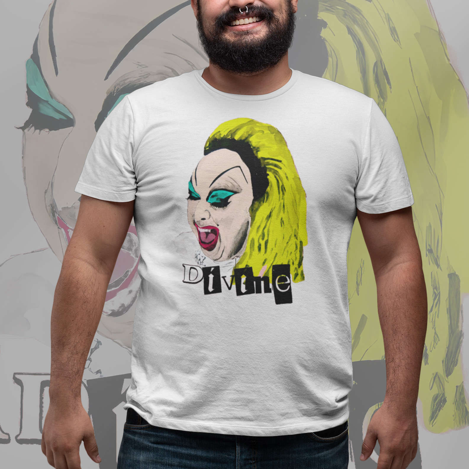 T-shirt Plus Size Divine Punk