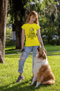 Nome do produto Baby Long - Eu tenho um dog me esperando em casa