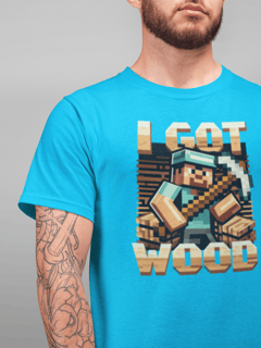 Nome do produto Camiseta - I Got Wood - Minecraft
