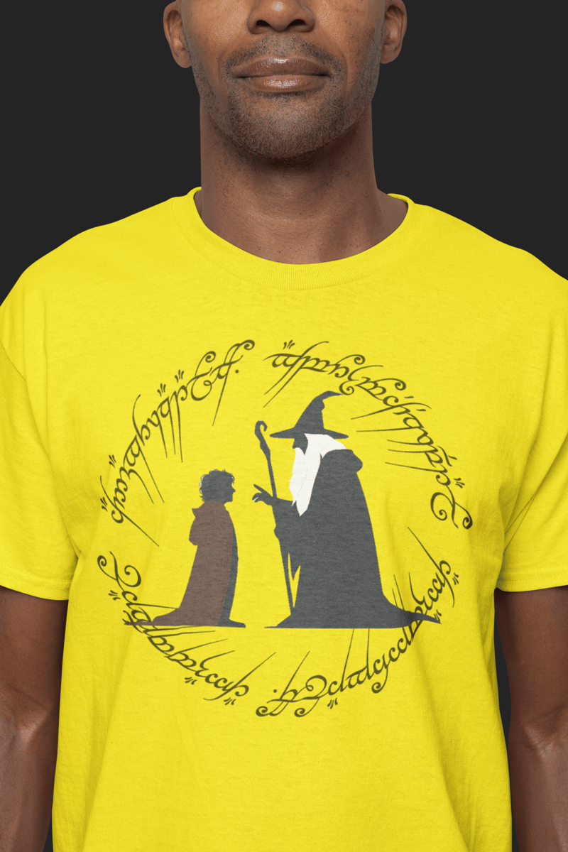 Nome do produto: Camiseta - LOTR Bilbo e Gandalf