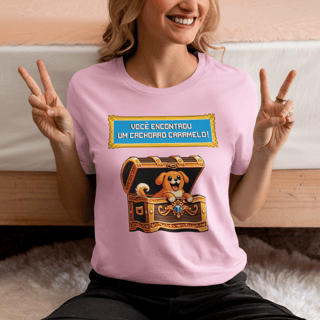 Nome do produto Camiseta  Baby Long - Cachorro Caramelo