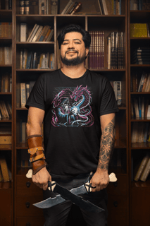 Nome do produto Camiseta - Mago e Dragão Neon