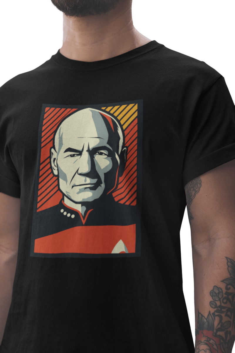 Nome do produto: Camiseta Star Trek TNG - Jean-Luc Picard