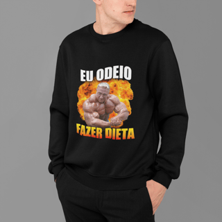 Nome do produto Moletom Eu Odeio Fazer Dieta