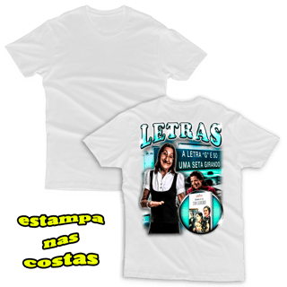 Nome do produto LETRAS (COSTAS)
