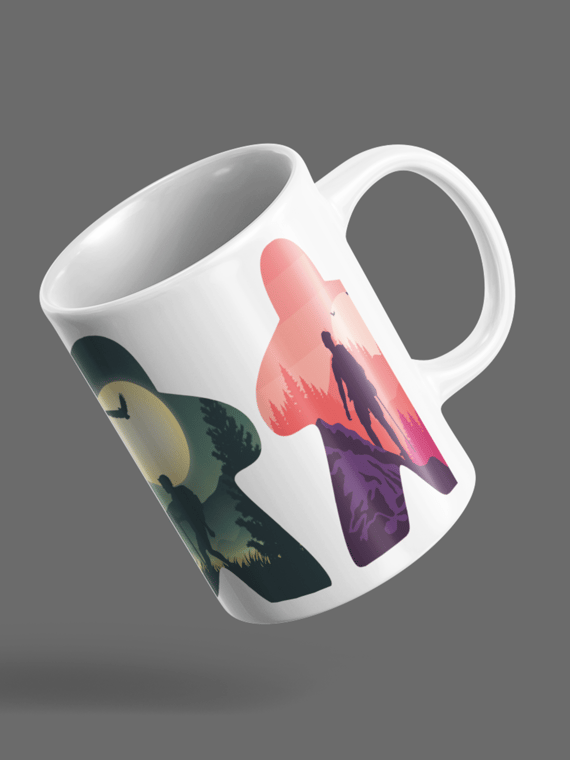 Caneca Adventurer Meeple Gamer ⭐⭐⭐⭐⭐100+ Avaliações