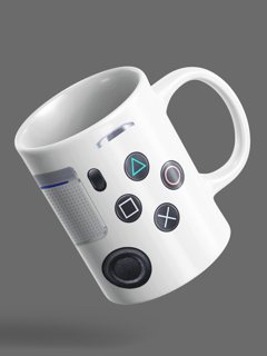 Caneca Controle Gamer ⭐⭐⭐⭐⭐100+ Avaliações