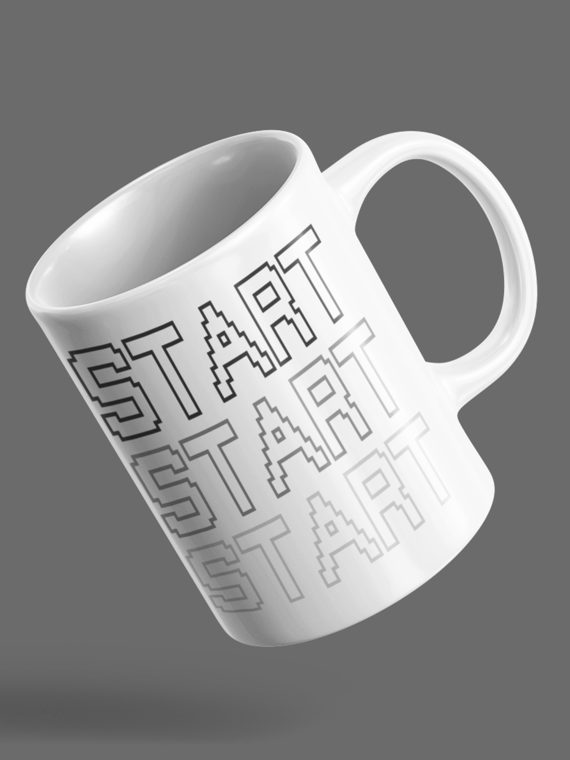 Caneca Start Gamer ⭐⭐⭐⭐⭐100+ Avaliações